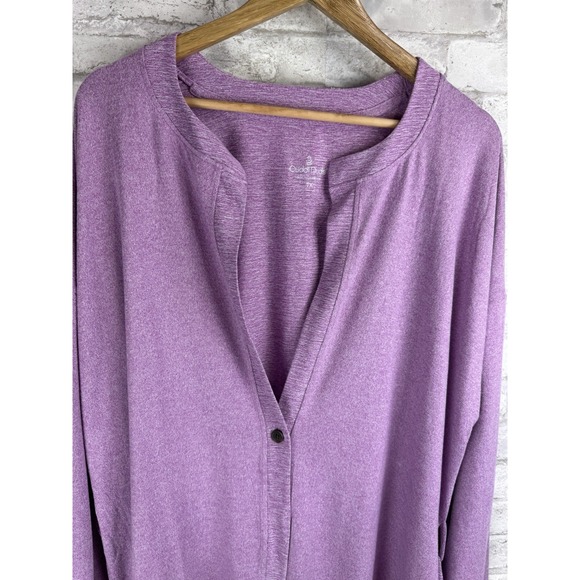Cuddl Duds Soft Knit One Button Cardigan Robe Cover Up Pink Detachable Belt 1x - Picture 2 of 12